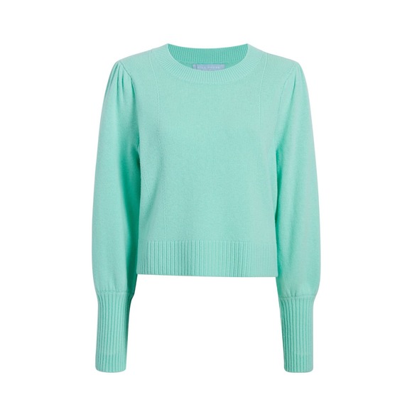 Hill House The Cropped Silvie Merino Wool Sweater in Ocean Wave Size S - Picture 9 of 12